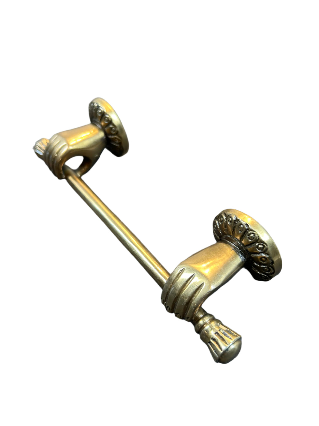 6" Brass Hand Drawer Pull