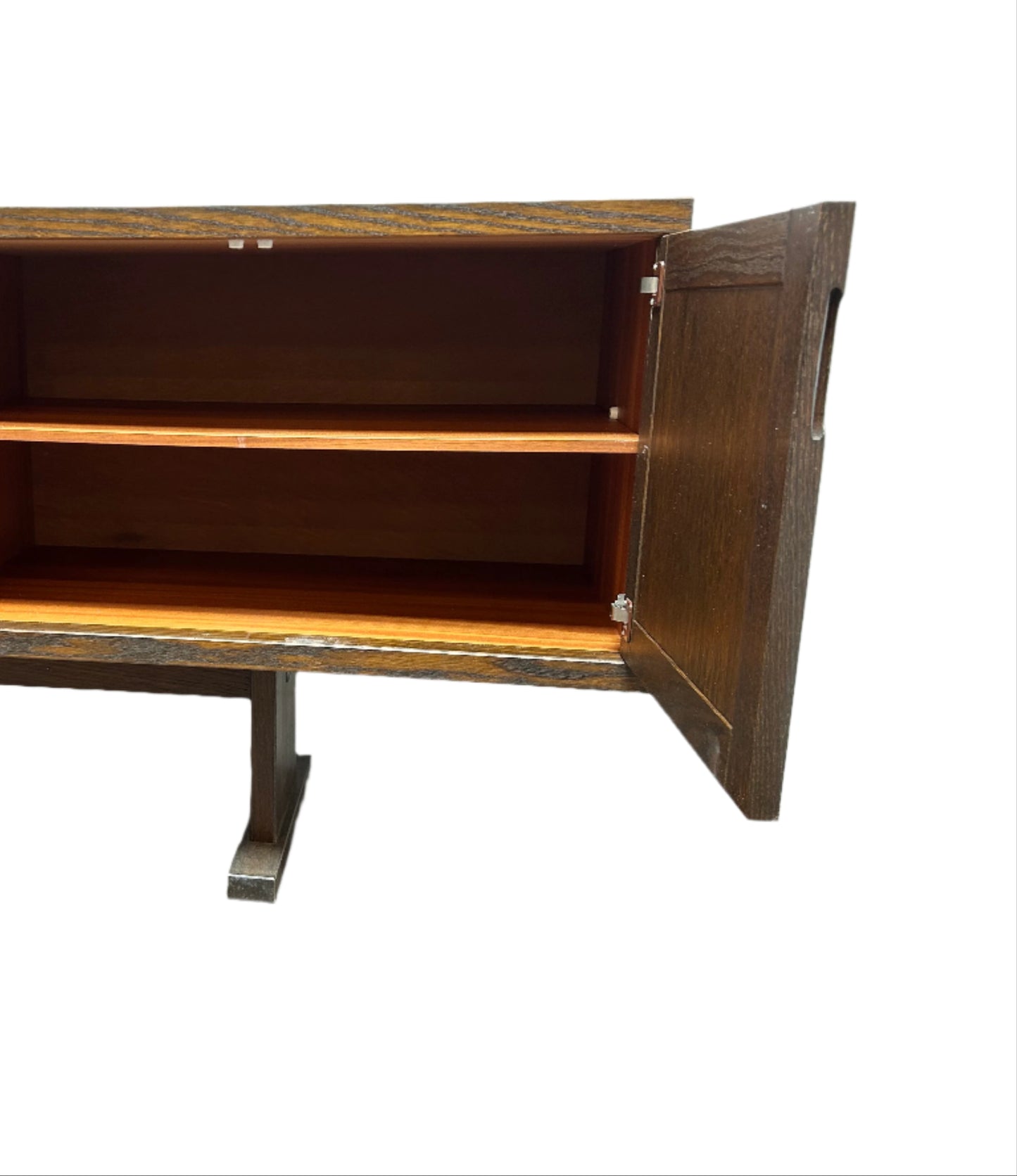 Brutalist Credenza with Ceramic Tile Front