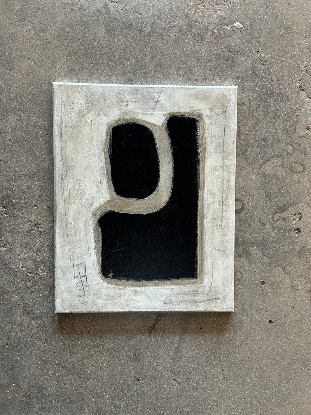 16 x 20 Modern Shapes Painting on Canvas