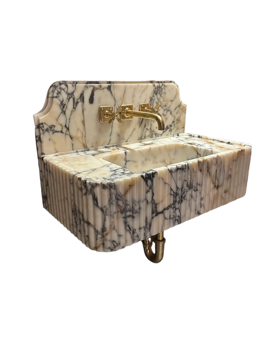Custom Calacatta Viola Marble Sink