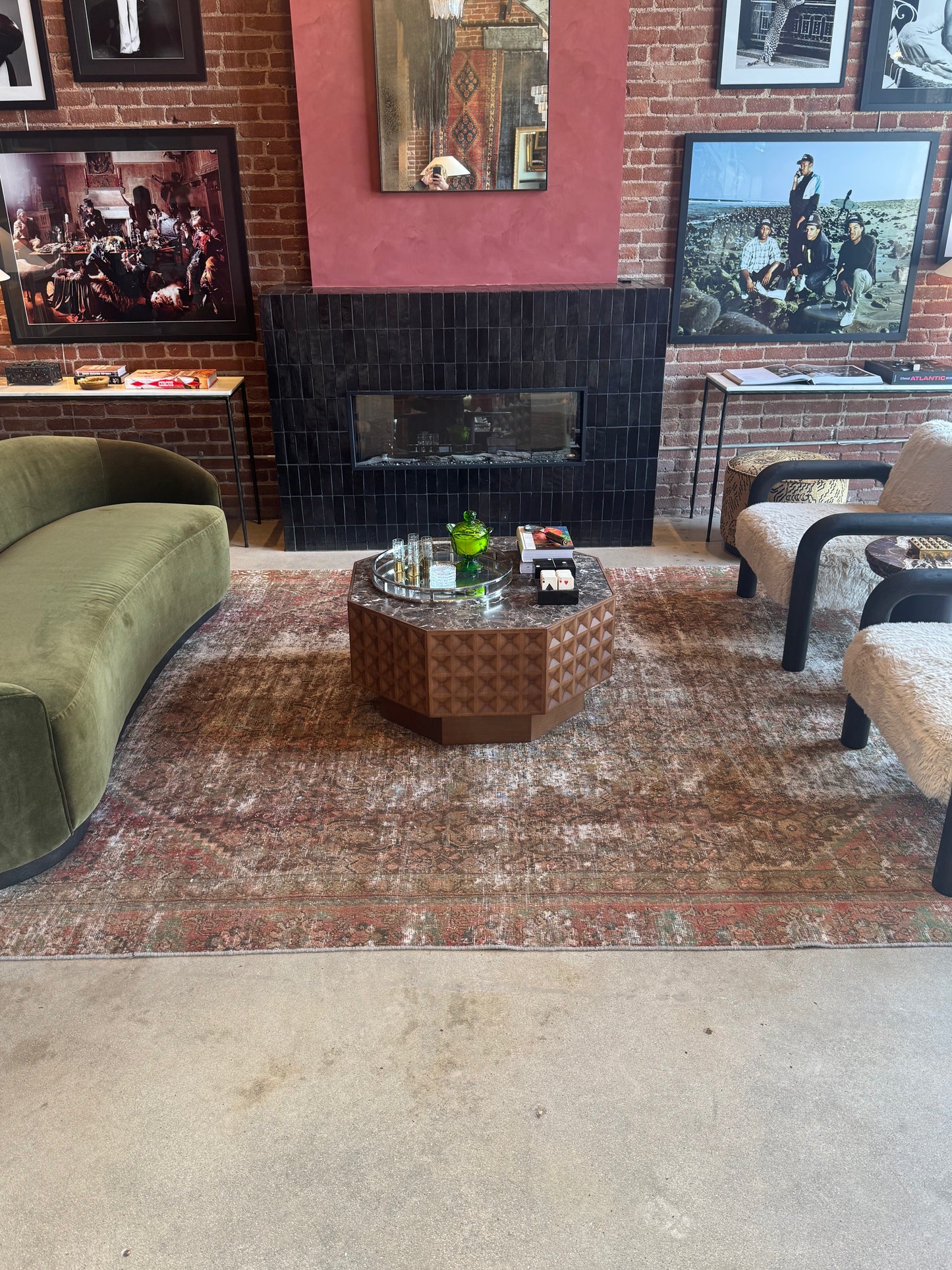 12 x 8.5 Vintage Over-Dyed Area Rug