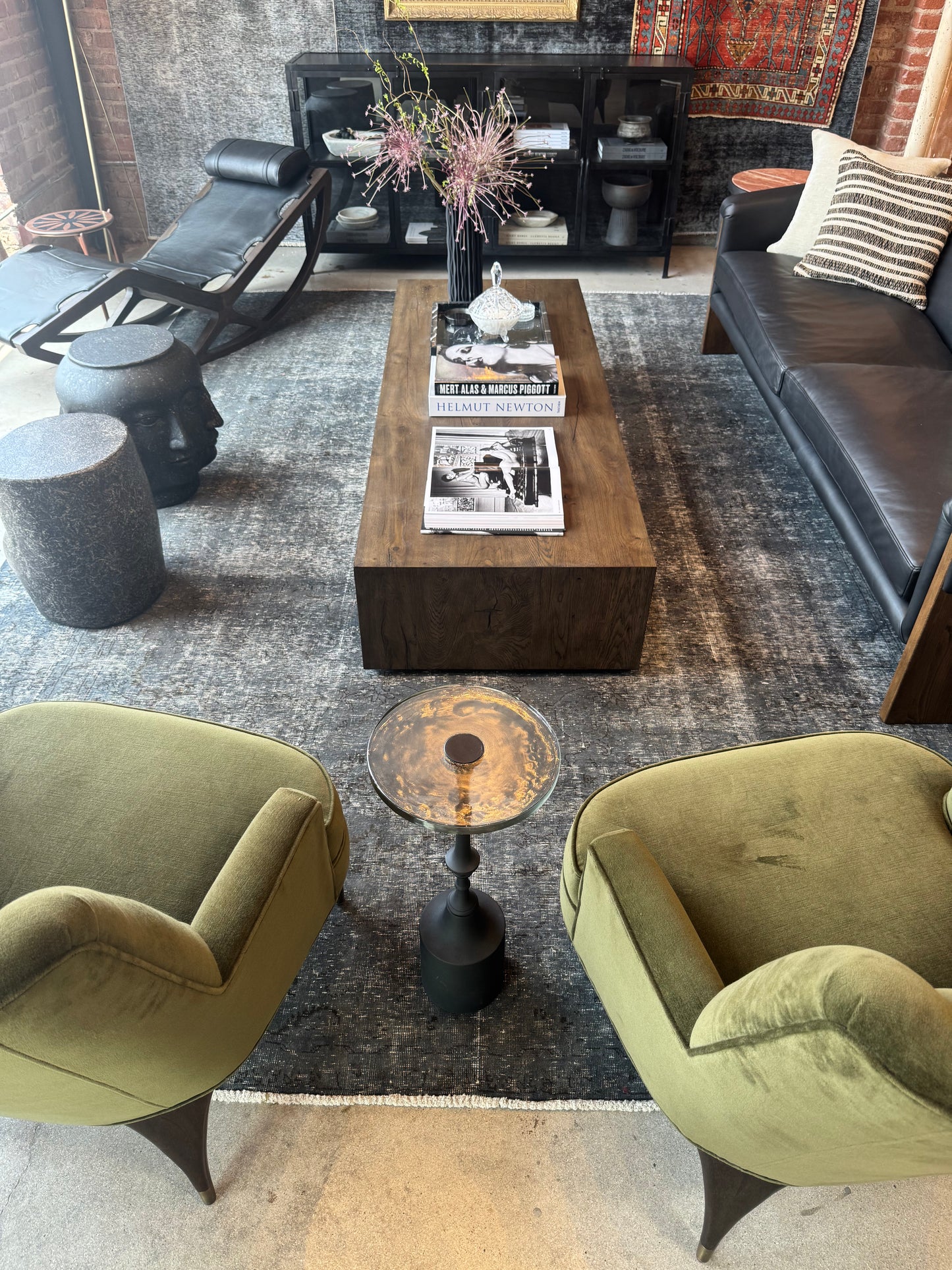 9.8' x 12.5' Vintage Over-Dye Charcoal Area Rug