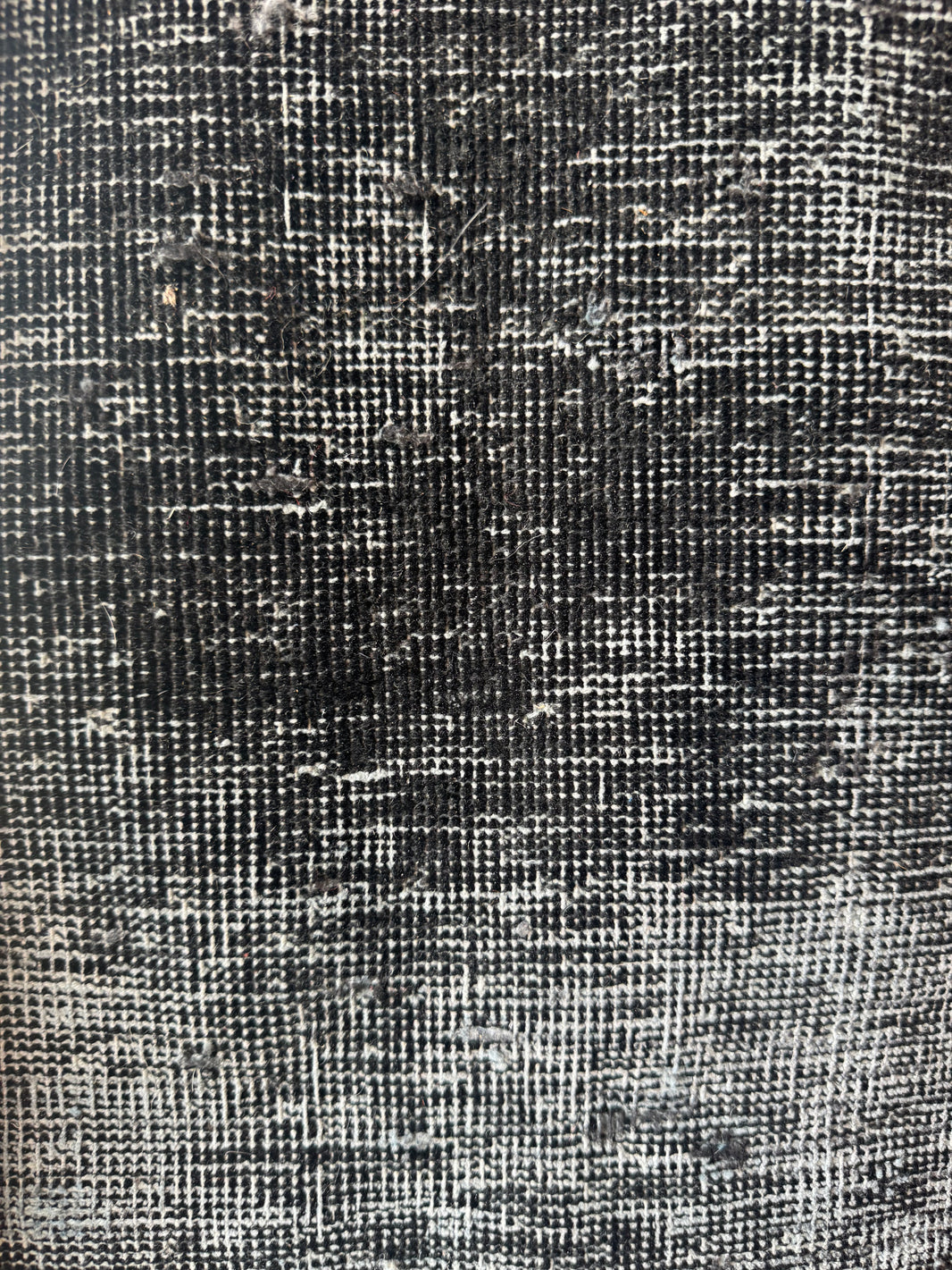 8' x 10' Vintage Over-Dye Black Area Rug