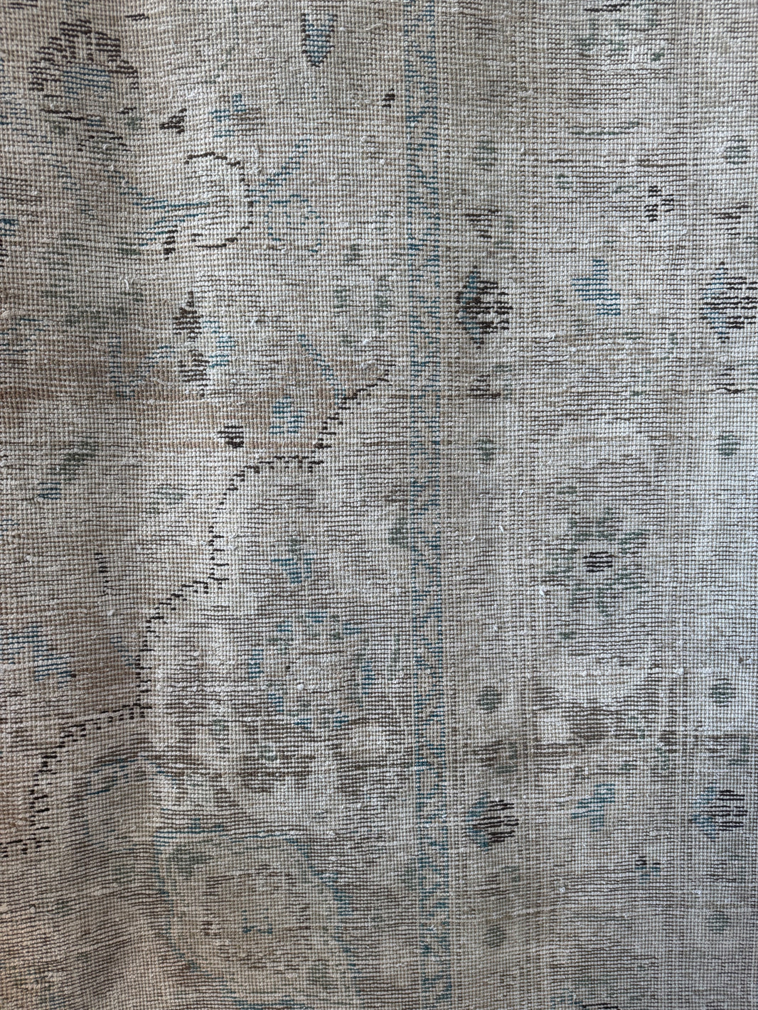 9' x 12' Vintage Over-Dye Cream Rug
