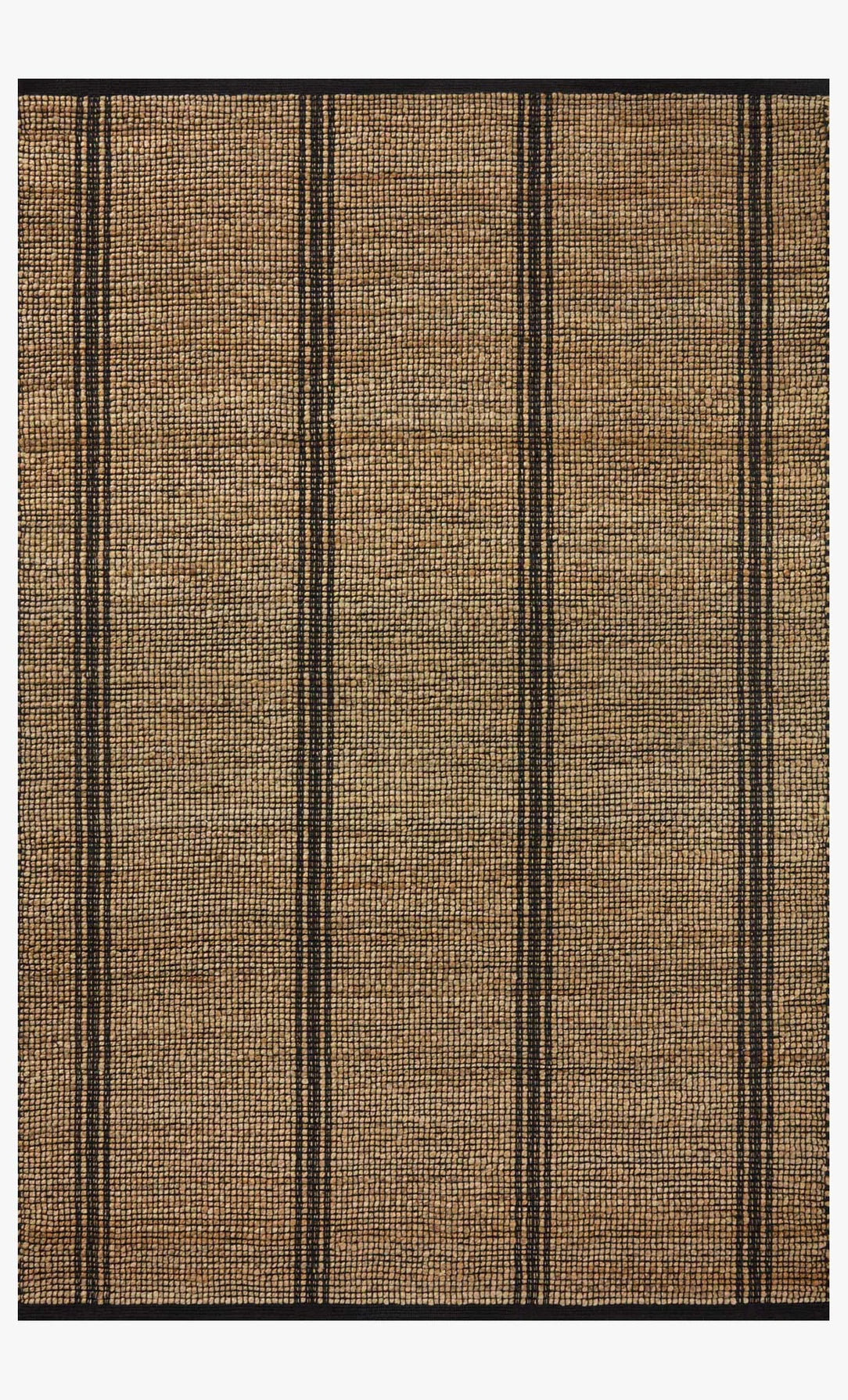 Jute Rug  Natural / Black  9 x 12
