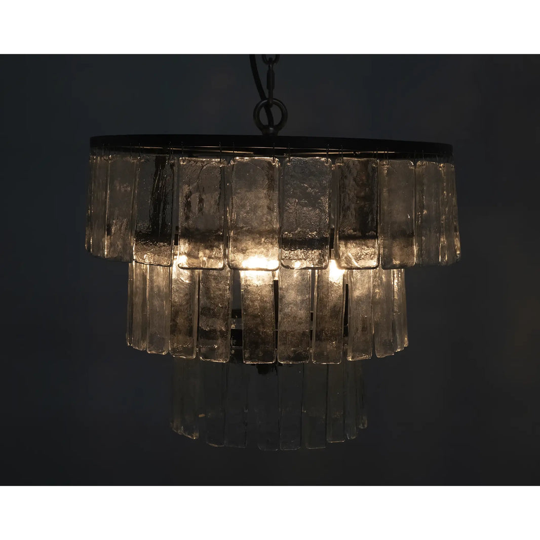 Glass Drip Chandelier, Small