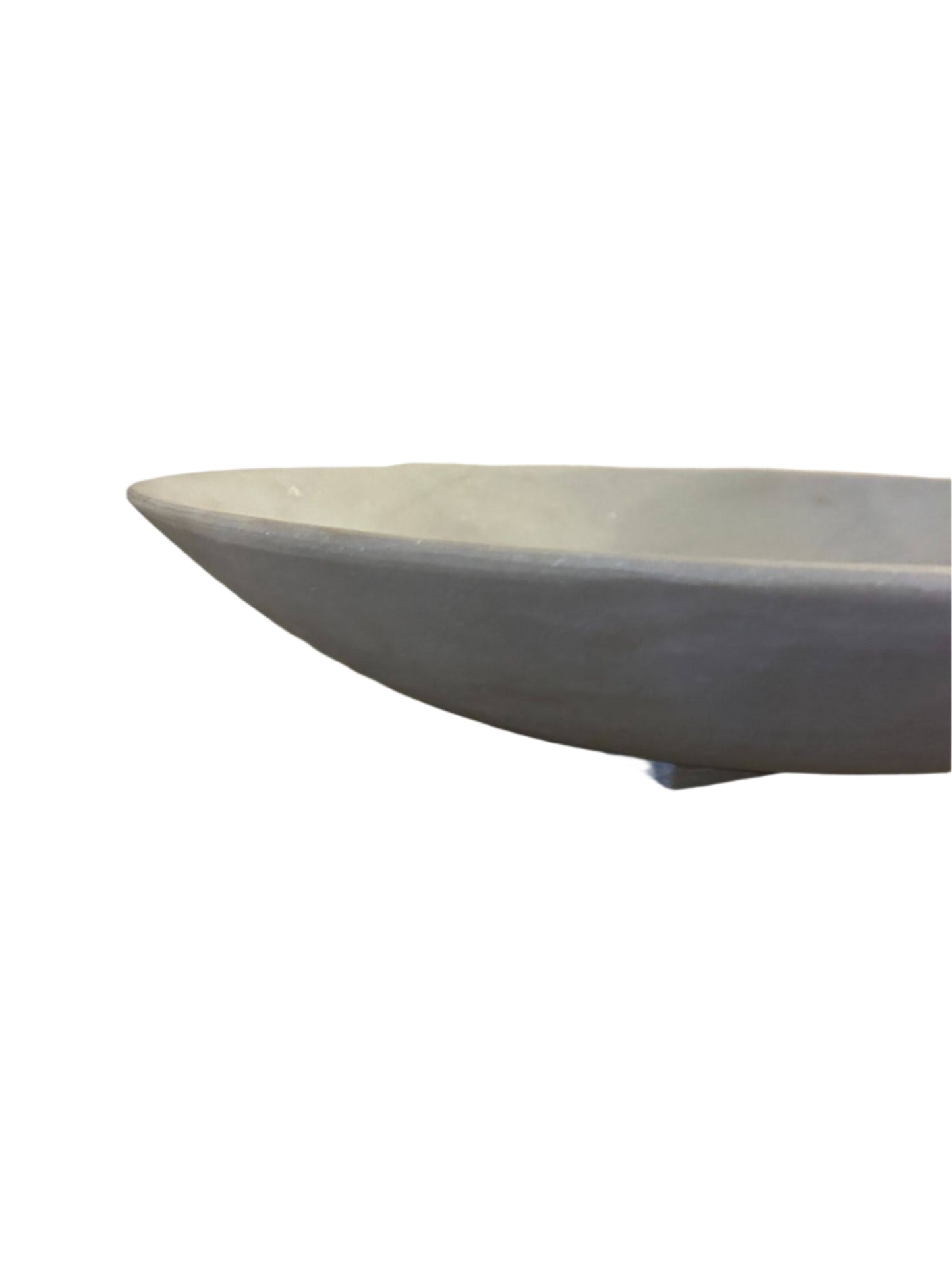 25" White Marble Bowl