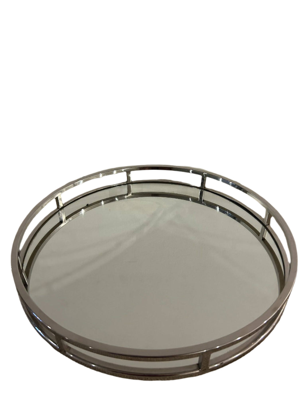 Vintage Chrome Mirror Tray