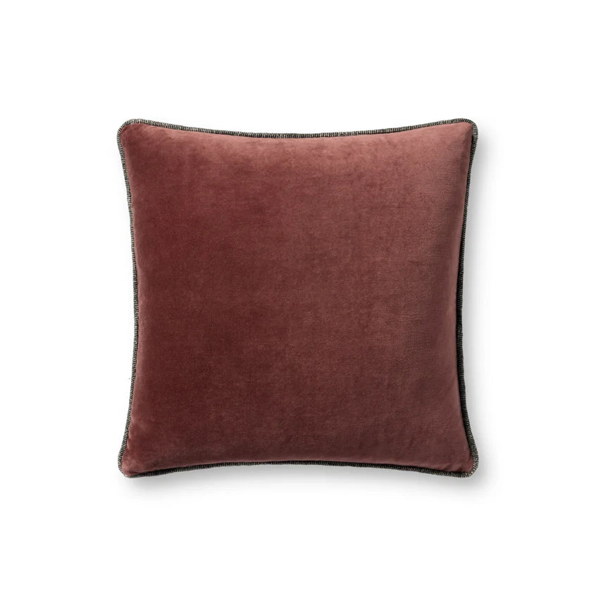 Velvet Throw Pillow - Wine