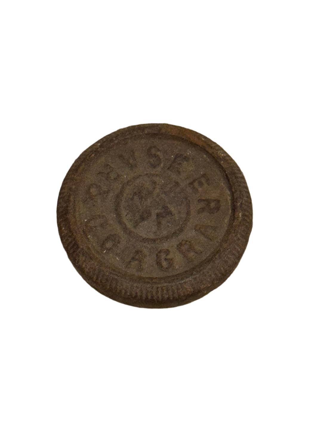 Vintage Metal Coin Paperweight