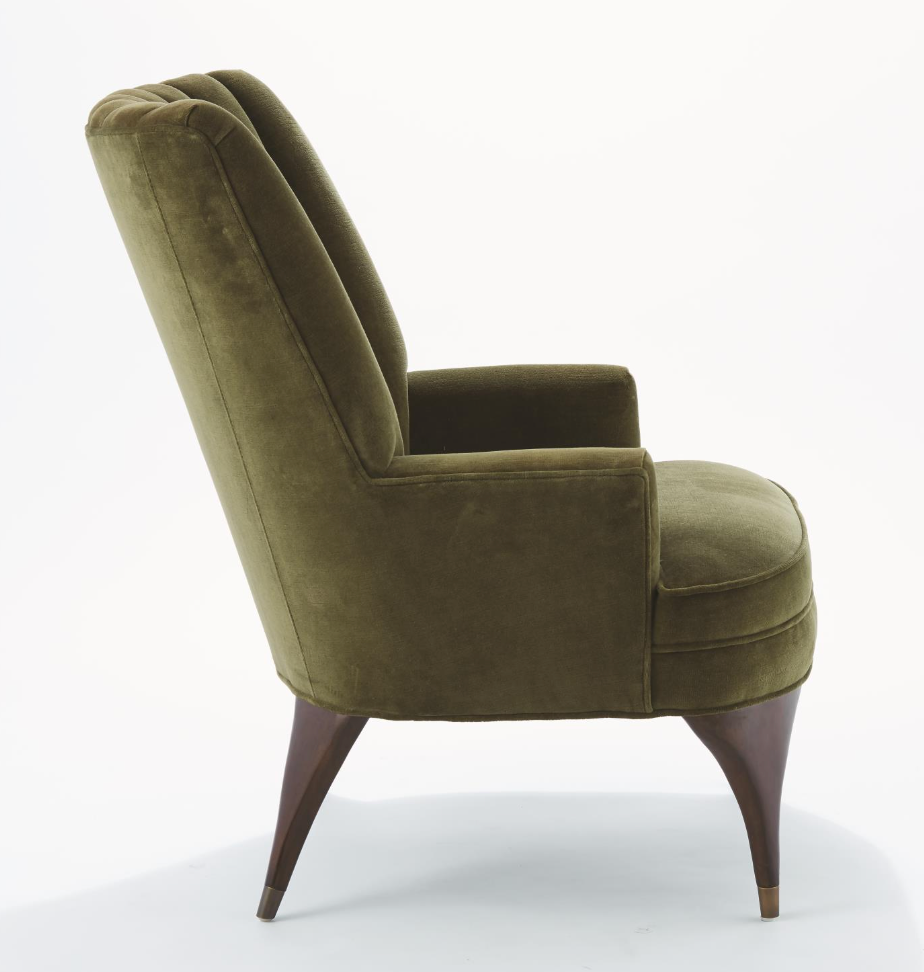 Channel Velvet Lounge Chair