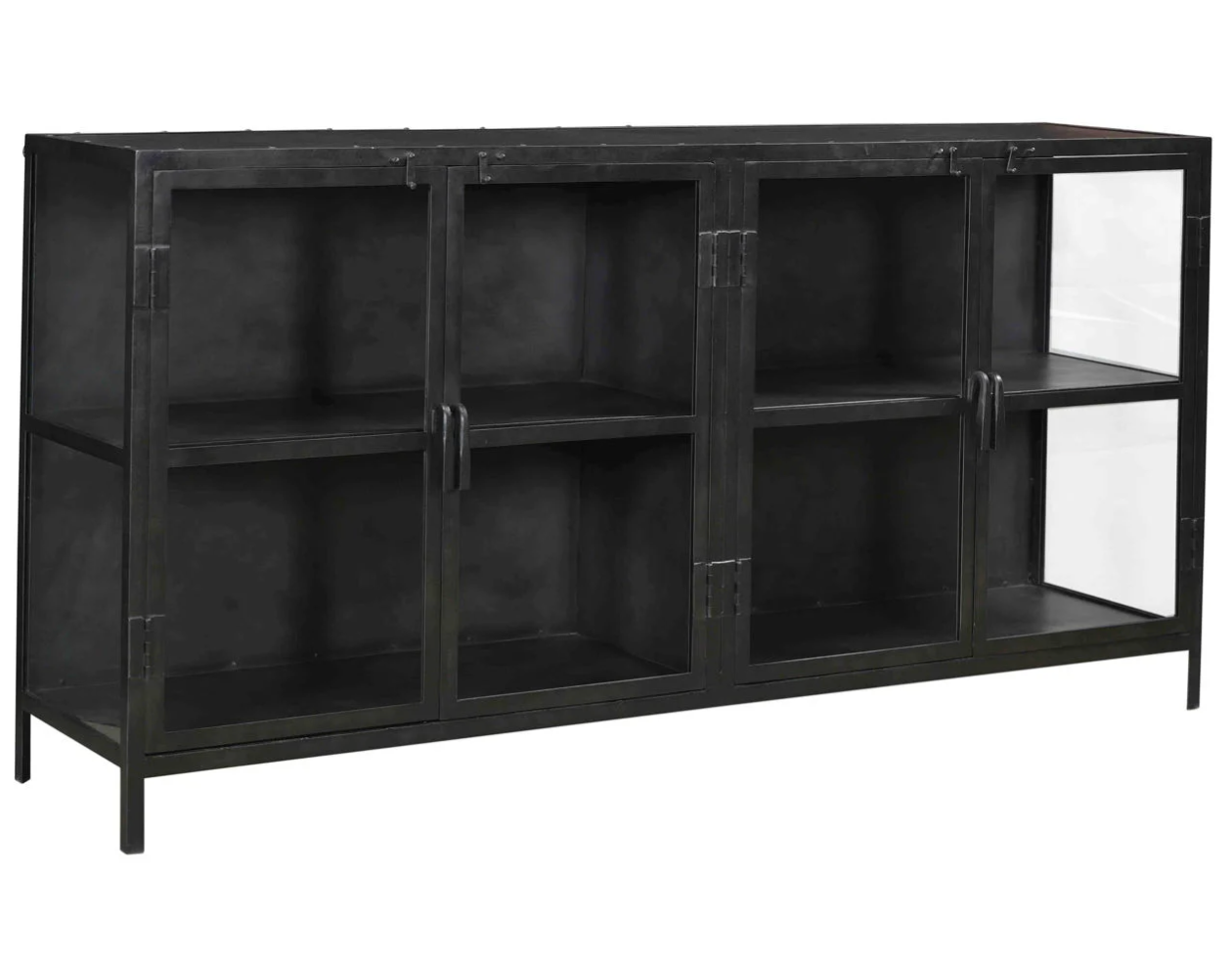 Metal & Glass Mercantile Sideboard