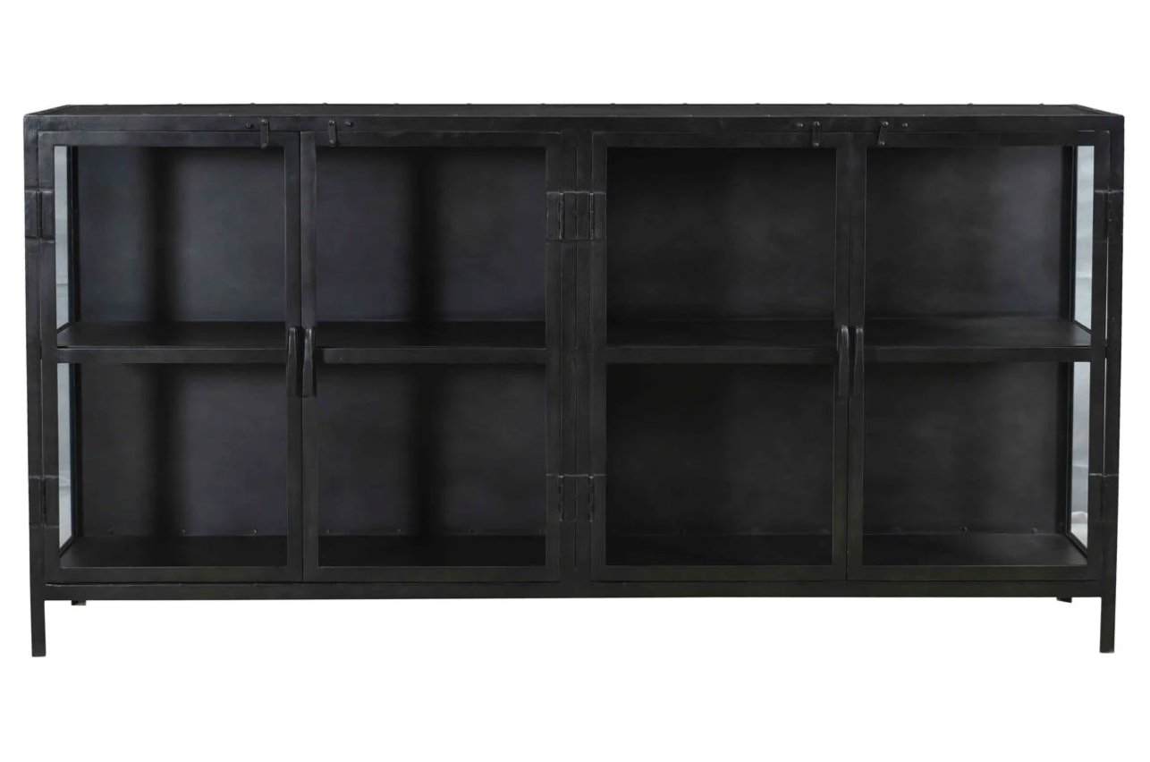 Metal & Glass Mercantile Sideboard