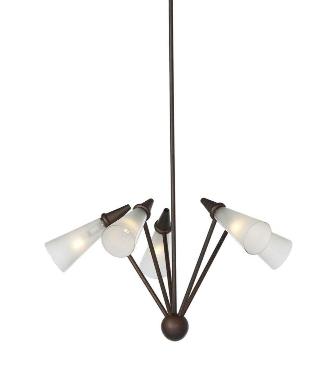 6-Arm Iron Sputnik Pendant