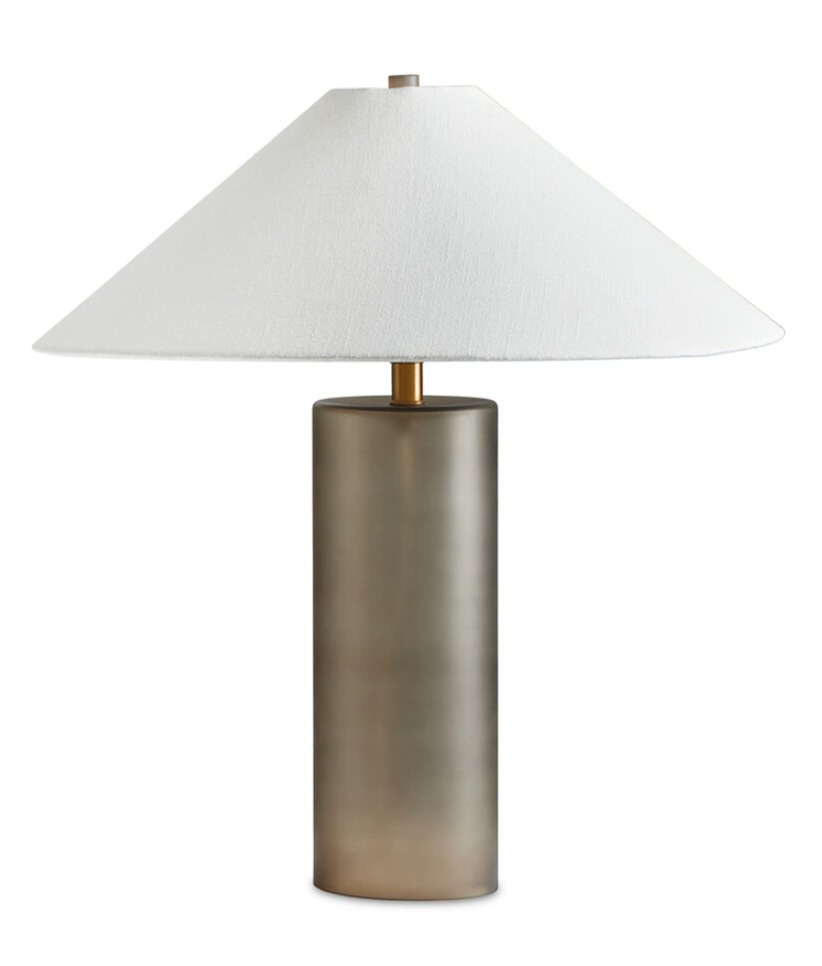 Smoked Ombre Glass Table Lamp
