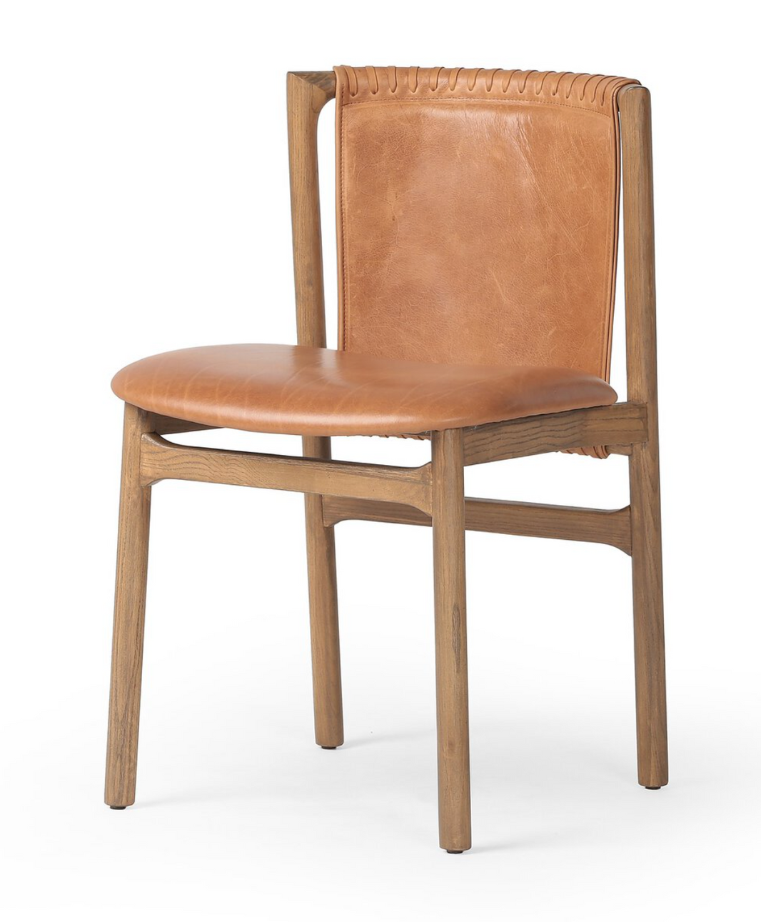 Leather Stitch Side Chair