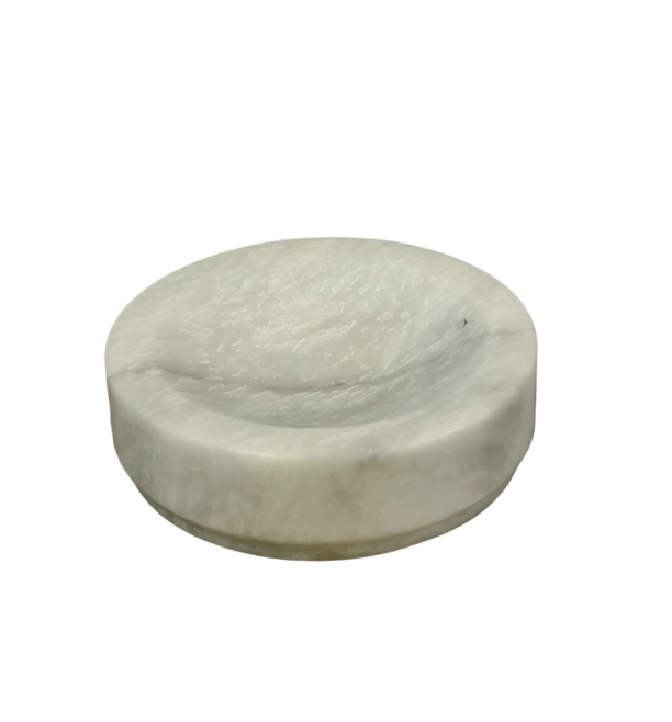 Stone Soap Dish - Pearl White