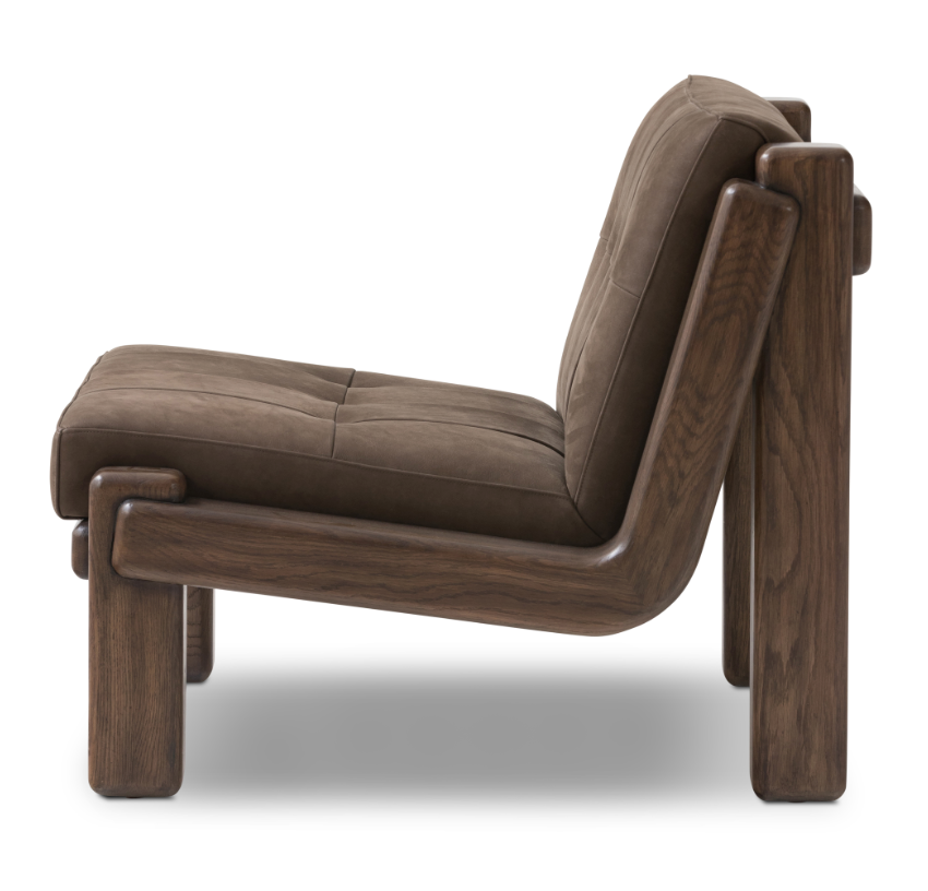 Cigar Tufted Low Lounge Chair