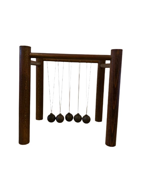 Vintage Newton's Cradle Swinging Pendulum