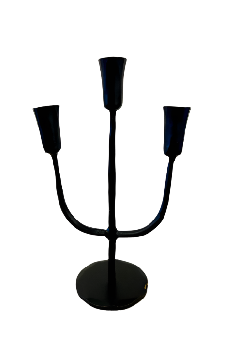 Iron 3 Arm Candelabra - Small