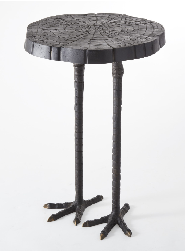 Iron Ostrich Side Table