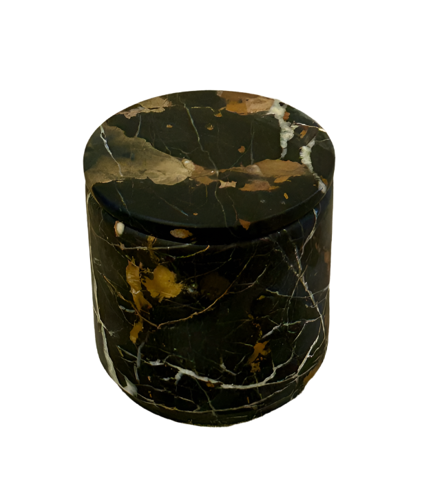 Stone Canister - Black/Gold