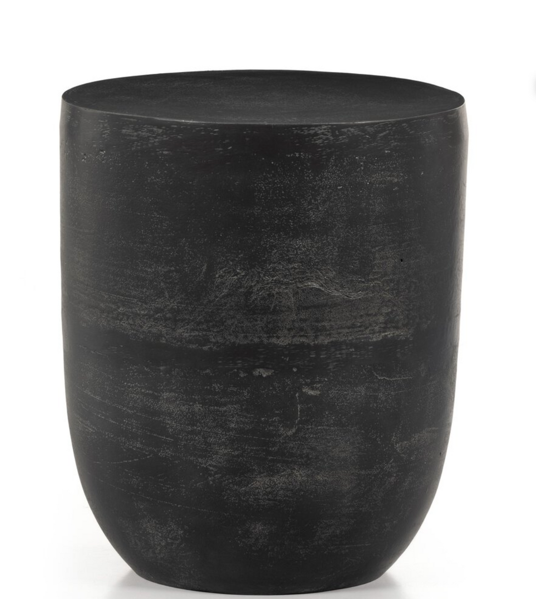 Metal Drum Accent Table