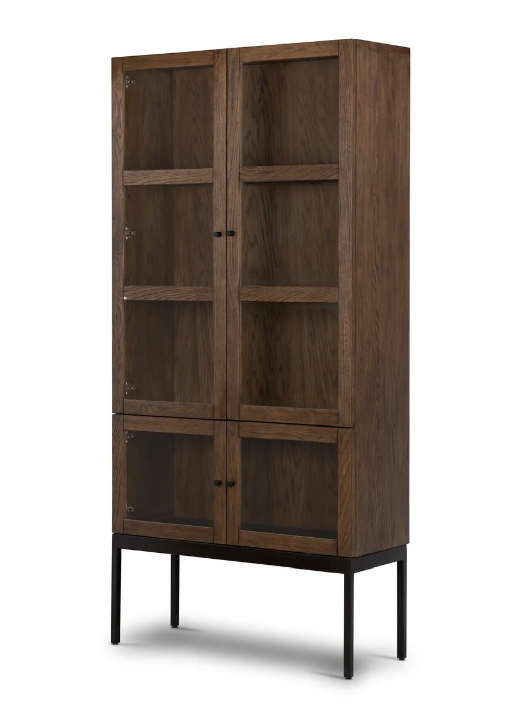 8-Pane Glass Display Cabinet
