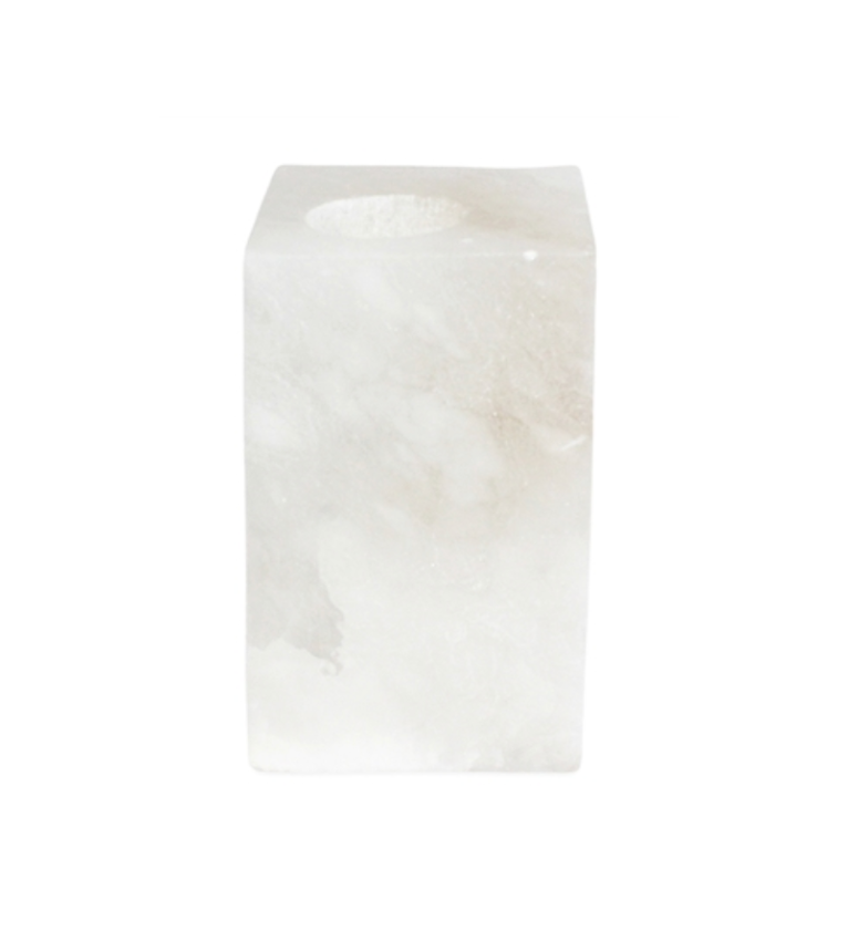 Alabaster Tea Light Candle Holder - Short