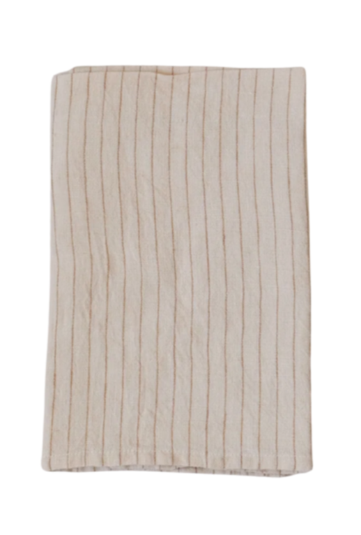 Stripe Linen Tea Towel - Oatmeal (Set of 2)