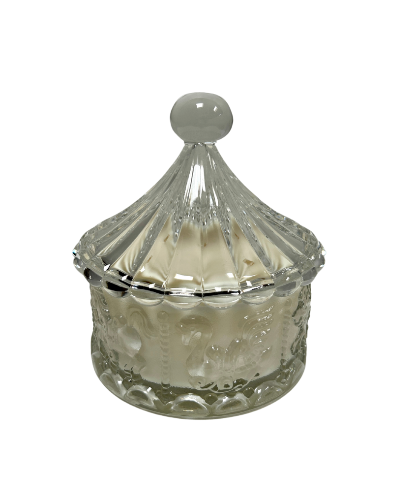Vintage Glass Scented Candle - Sweet Santal