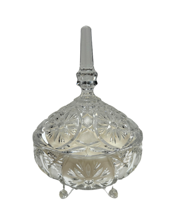 Crystal Glass Scented Candle - Smoked Fig