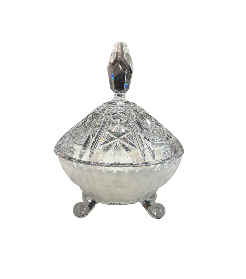 Crystal Glass Scented Candle - Peony Bouquet