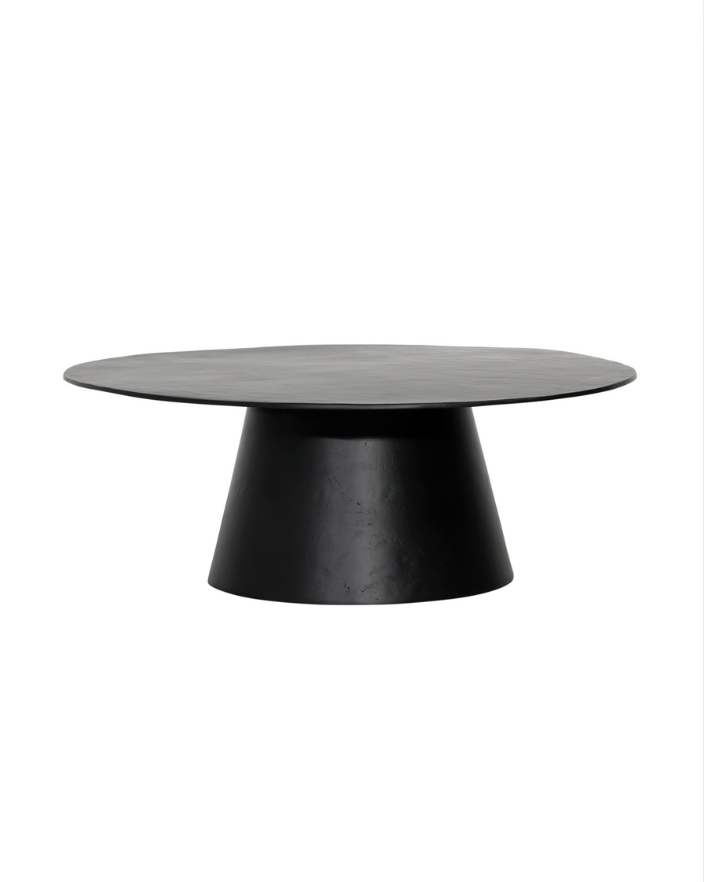 Matte Black Aluminum Coffee Table