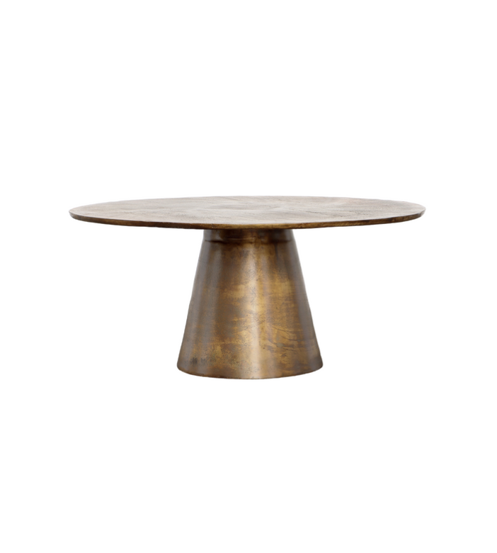 Antique Brass Coffee Table 36"