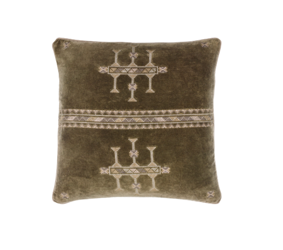 Tribal Pattern Velour Pillow