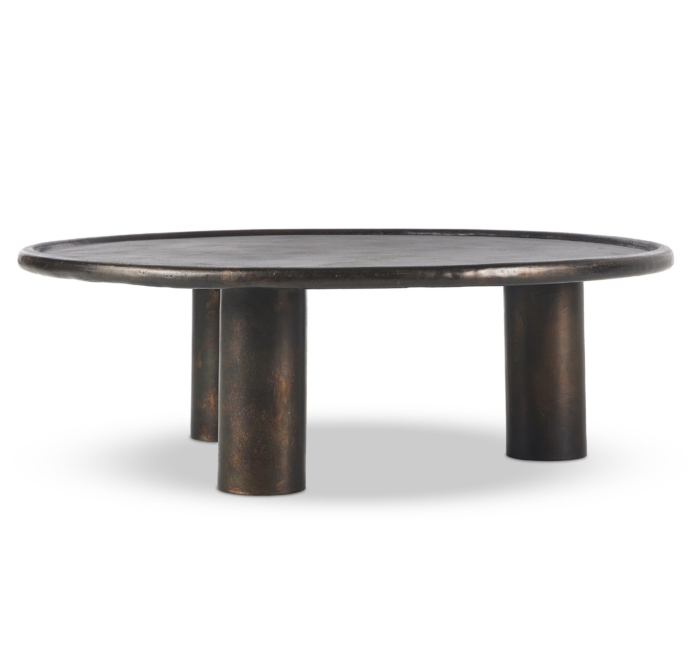 Distressed Bronze Coffee Table