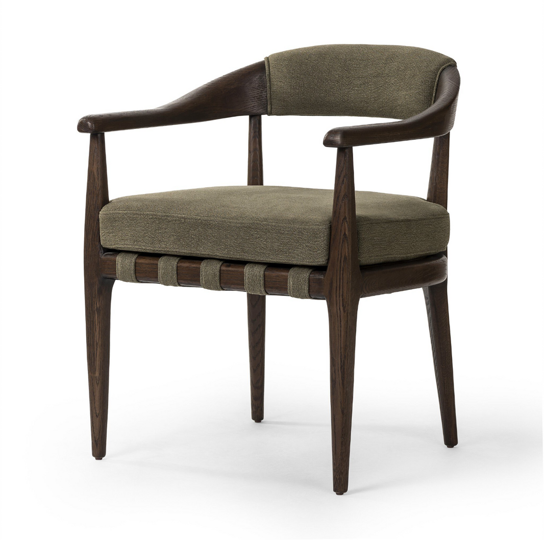 Fabric Strap Detail Dining Chair