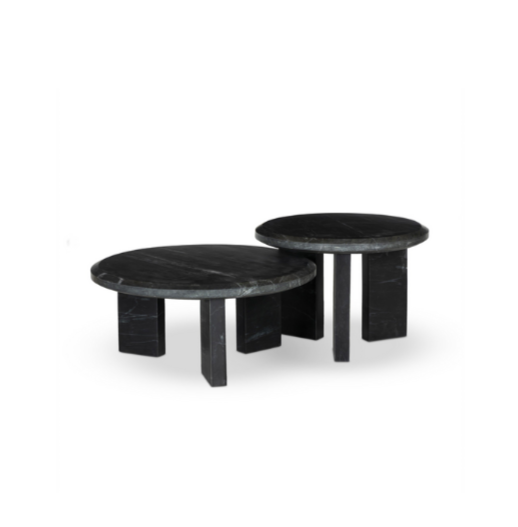 Black Marble Nesting Coffee Table
