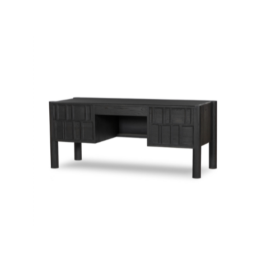 Carved Geometric Desk