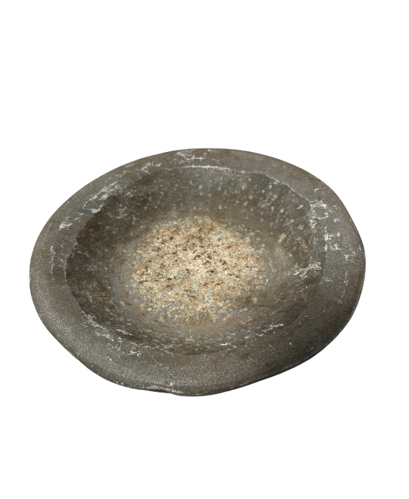 Antique Raw Gray Marble Dish