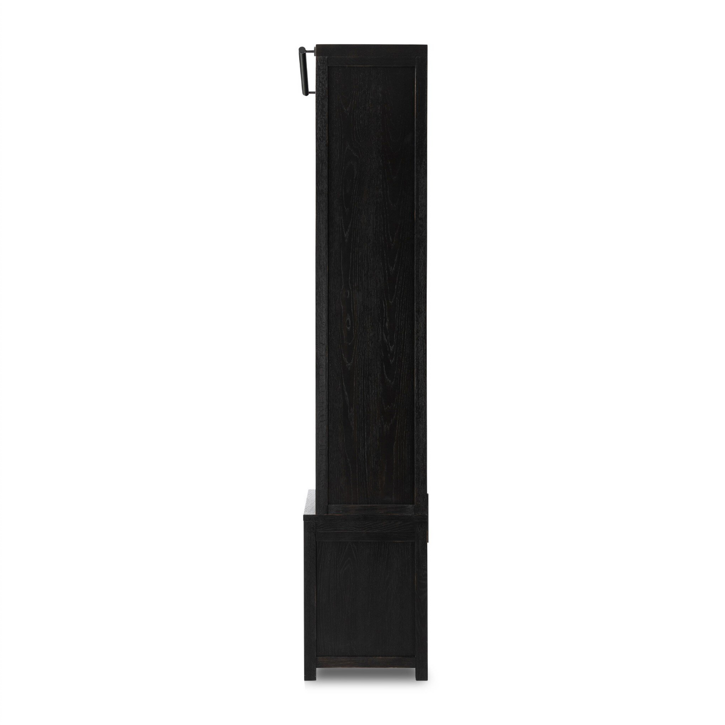 Single Black Oak Bookcase