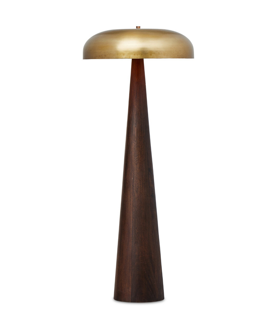 Mango & Brass Mushroom Floor Lamp
