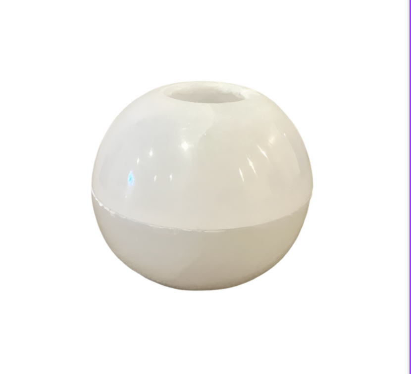 Alabaster Sphere Votive Candle Holder