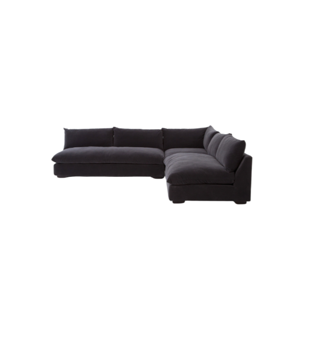 3- Piece Sectional - Charcoal