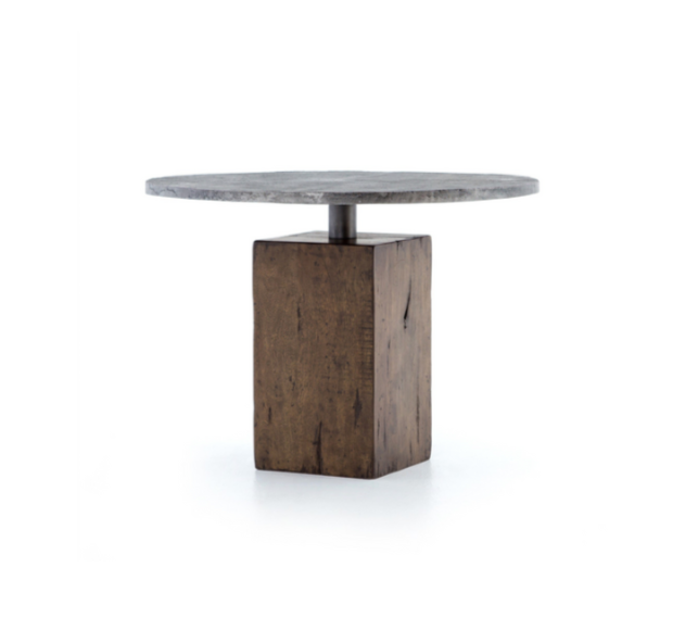 Industrial Bistro Table - Light Gunmetal