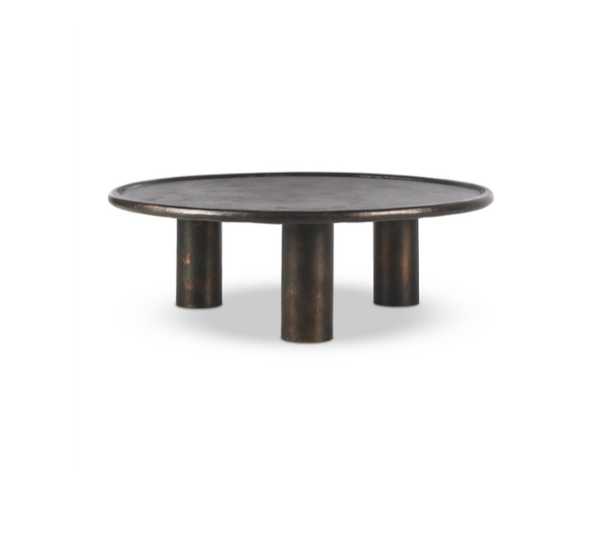 Distressed Bronze Coffee Table
