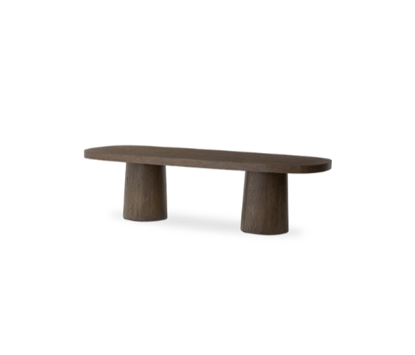 Oval Pilar Column Dining Table