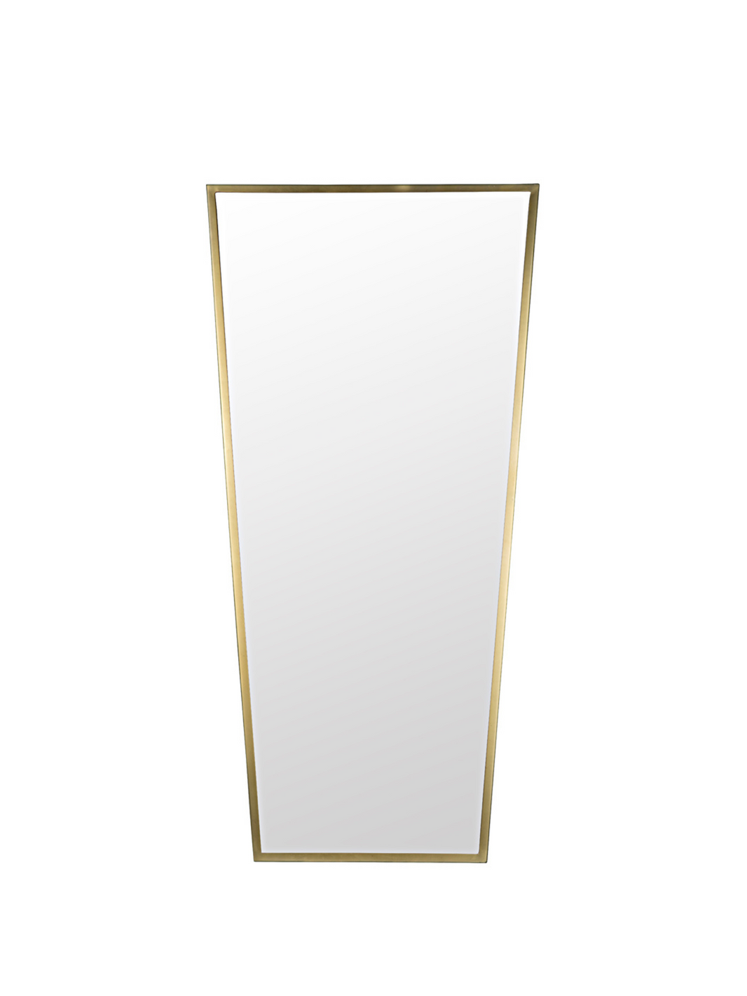 Burnished Antique Brass V Shape Mirror