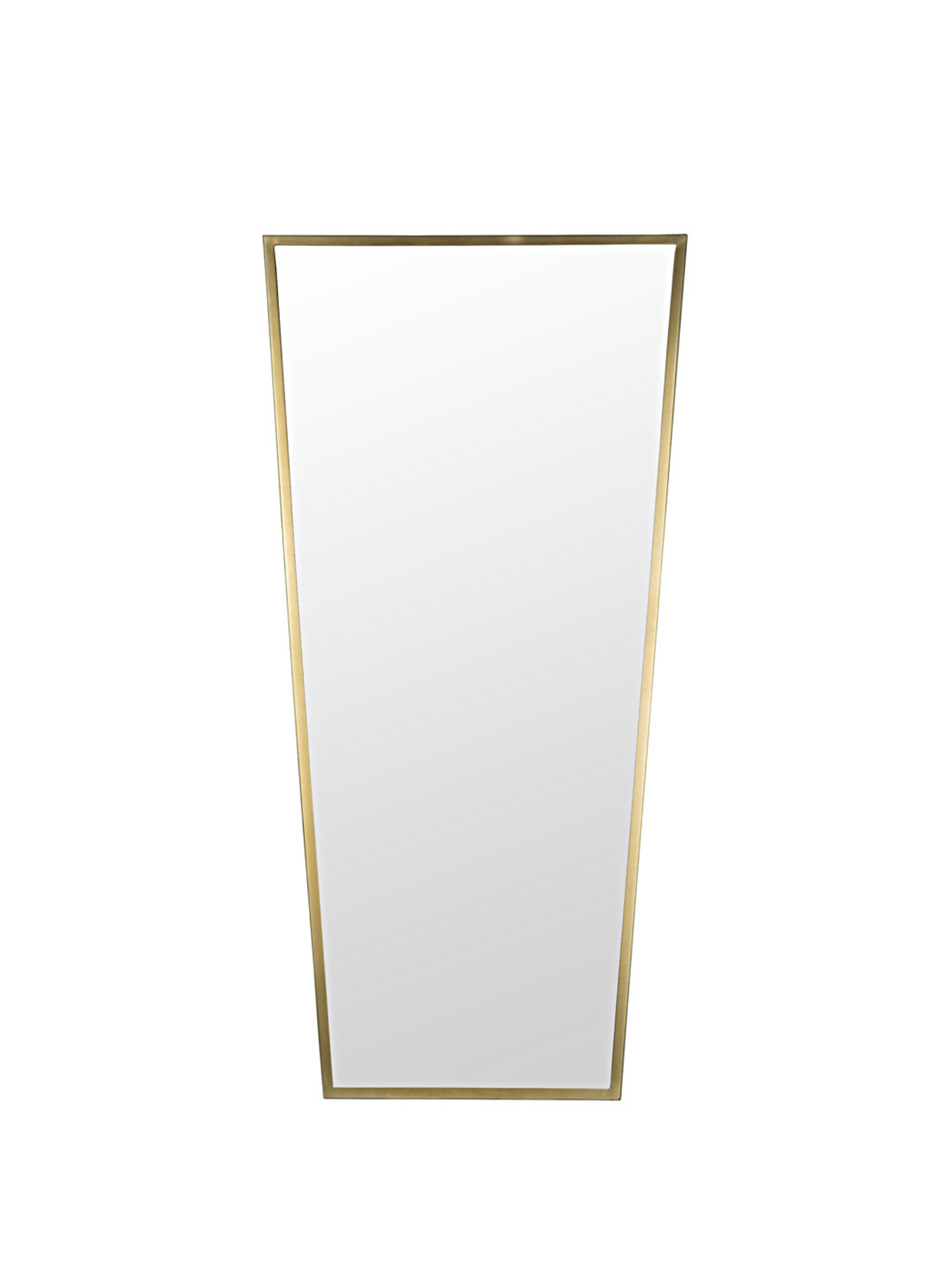 Burnished Antique Brass V Shape Mirror